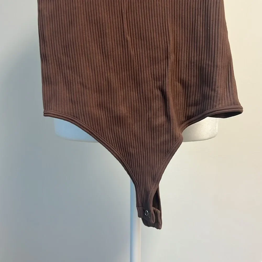 Free People Recycled Bodysuit Brown color L/M